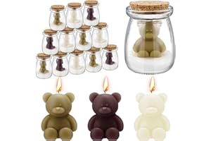 18 Set Bear Baby Shower Candles Favors for Guests, Soy Wax Bear with Mason Jar Candles Bulk for Boys Girls Gender Reveal Baby