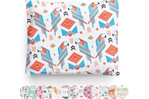 A LA MODE MAILERS TOPPED WITH STYLE. Poly Mailers 10x13 100 Pack | Self-Sealing Shipping Bags Envelopes for Small Business | Waterproof Durable Packaging | Parrot | Tropical Beach Bird Animal Pink Teal | à la mode Mailers