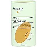 HiBAR - Bergamot & Cedar Plastic Free Deodorant - Natural Deodorant - All-Day Protection - With Sunflower Seed Wax, Rice Bran & Shea Butter - Plastic, Paraben & Aluminum-Free - Vegan