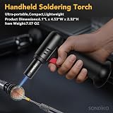 Sondiko Kitchen Blow Torch S907 with Fuel Gauge Adjustable Flame Refillable view 5