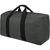 Vorspack Extra Large Duffle Bag for Travel - 100L Duffel Bag for Men Gear Bag for Storage Foldable Weekender Bag for Overnight Camping - Grey