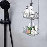 Blue Canyon No Drill 2 Tier Shower Caddy Stainless Steel Grey view 9