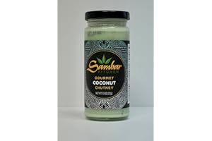 SAMBAR KITCHEN ESSENTIALS SAMBAR KITCHEN | Coconut Chutney - Authentic Southern Indian Gourmet Chutney (7.5oz, 1)