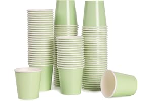 Leafory 4oz Mini Paper Cups, 100 Pack Disposable Bathroom Mouthwash Cups, Espresso Extraction Cup for Home, Office, Bathroom 