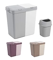 Mabel Home Plastic Laundry Hamper with Lid, 2
