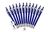 12 Pack Blue Stylus with Ball Point Pen for iPad