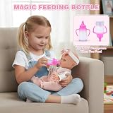 Dreamon 12 Inch Baby Doll with Carry Cot 11 PCS Accessories Set view 6