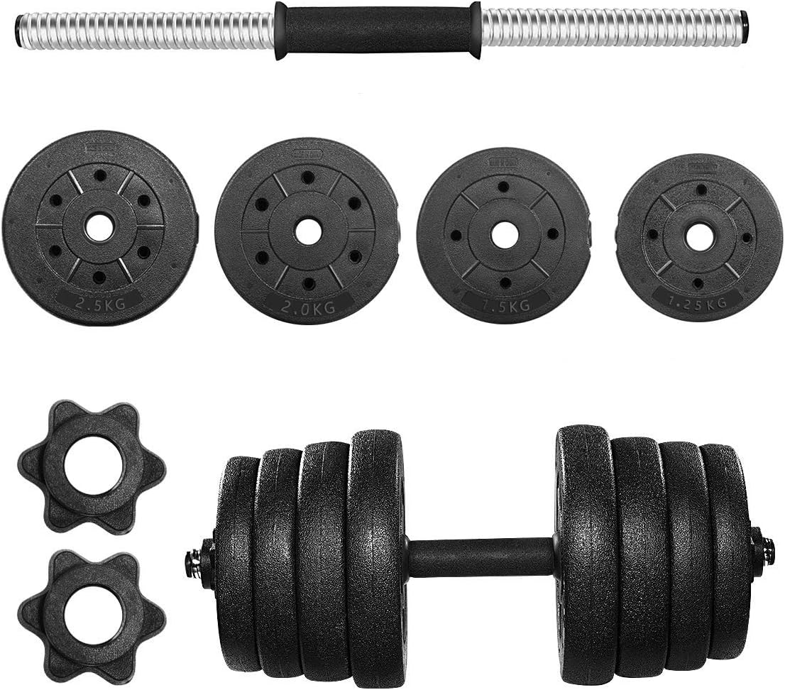 amazonbasics adjustable barbell set