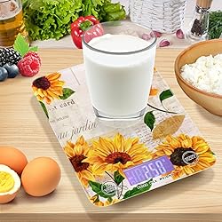 Sunflowers Food Scale Waterproof Digital Kitchen