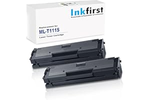 2 Inkfirst Compatible Toner Cartridges Compatible with Samsung D111S (MLT-D111S) D111S Black Xpress M2020 M2020W M2021 M2021W