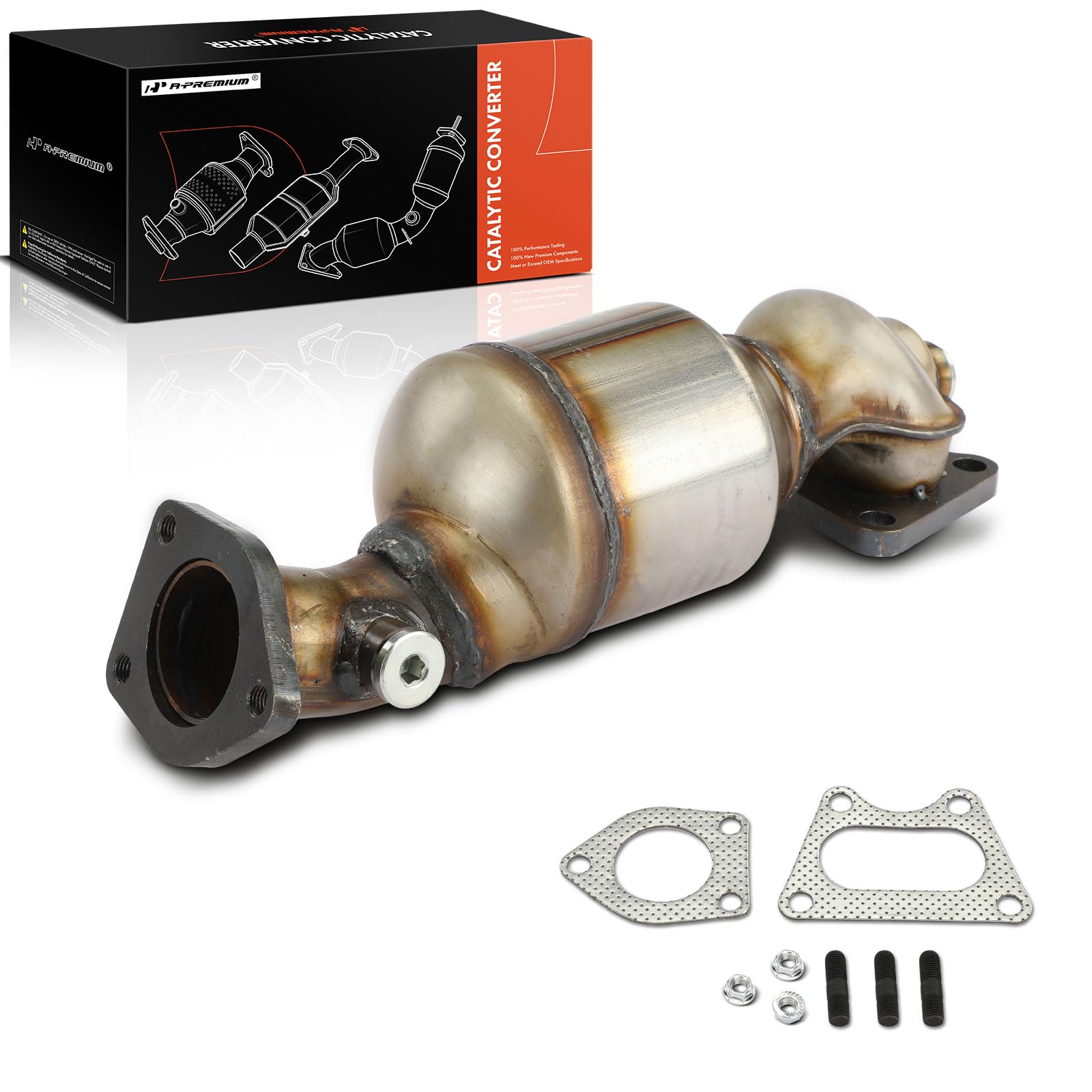 Photo 1 of A-Premium Front Exhaust Manifold Catalytic Converter Kit Direct-Fit Compatible with Honda Accord, Pilot, Odyssey, Ridgeline & Acura MDX, TL, RL & Saturn Vue, 3.0L 3.2L 3.5L 3.7L, EPA Compliant