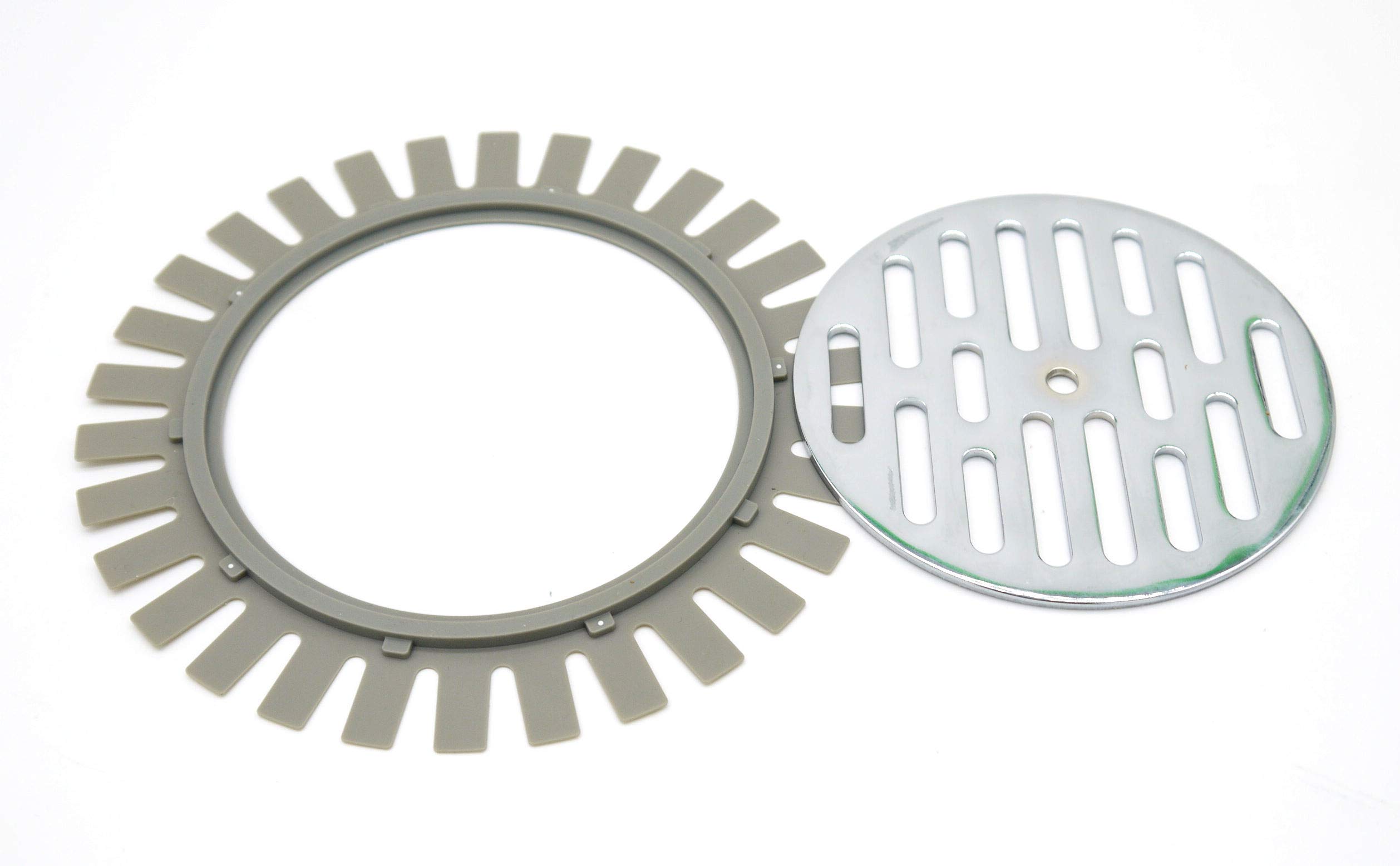 フクビ あんから用 目皿ベース 排水目皿 105mm ステンレス 目皿セット 排水部品 浴室排水溝 防臭 防虫 バスナフローレ バスナアルティ バスナリアルデザイン 使用可能 (目皿ベース＋目皿)商品画像