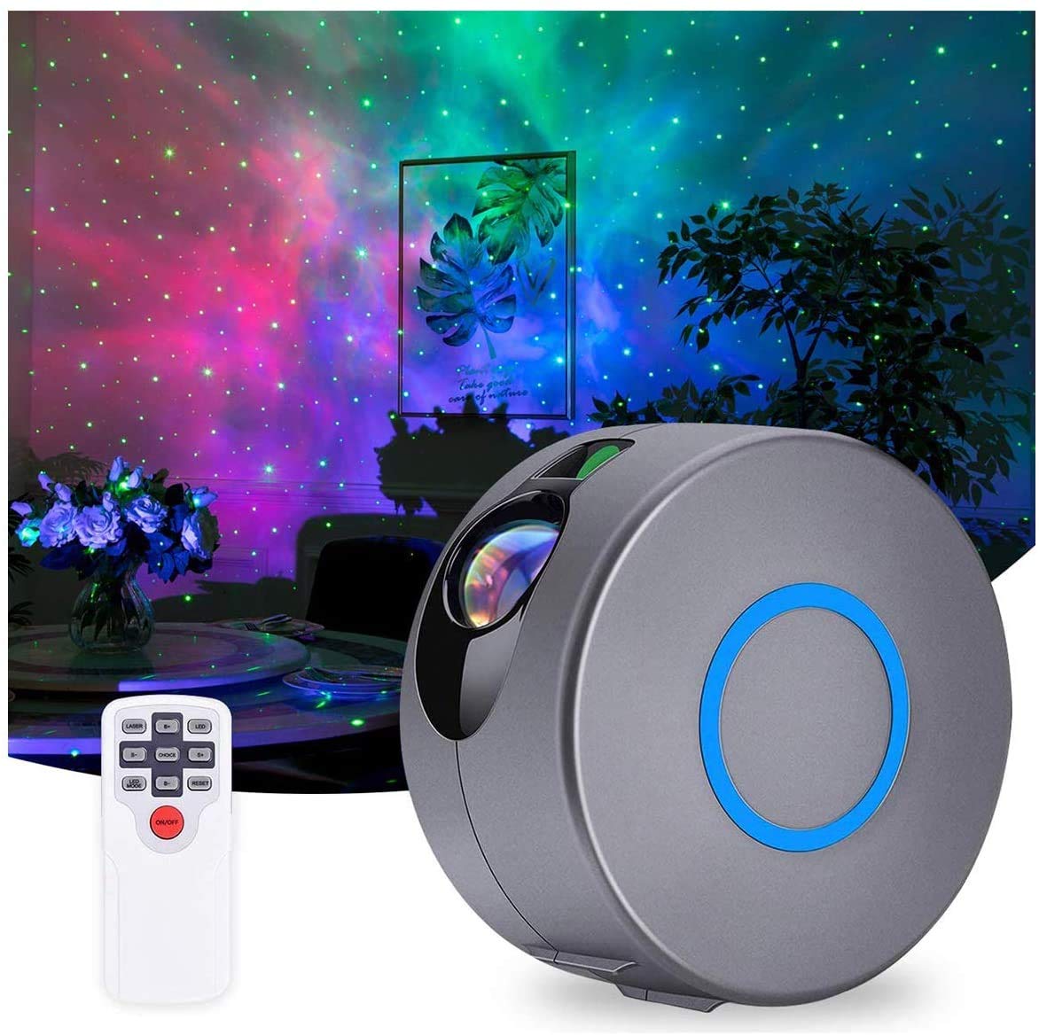 Silvotek Star Projector Night Light - Home Planetarium Projector with Remote Control, 360 Degree Rotation Kids Night Light Nebula Best Gifts for Kids Party Birthday