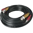 Amdohai 1Roll 18./60ft 2-in 1 CCTV Video Power Cables, Extension Camera BNC Cable for 2MP/3MP