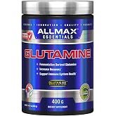 ALLMAX L-Glutamine Powder, Fermented, Unflavored, 400 g | Supports Muscle Recovery, Promotes Gut Health, 5g L-Glutamine, GlutaSure Technology, Pharmaceutical Grade