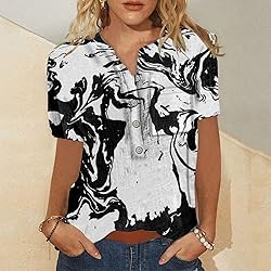 Black Summer Tops for Women 2023 Beach Floral
