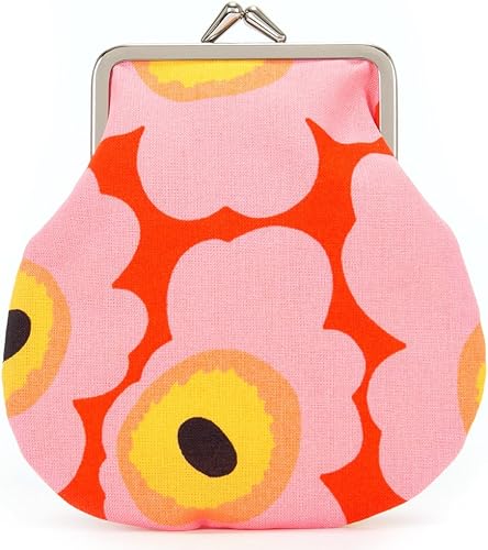 Amazon マリメッコ Marimekko ポーチ レディース がま口ポーチ Pieni Kukkaromini Mini Unikko ミニウニッコ ウニッコ 花柄 オレンジ ピンク イエロー 230 Marimekko マリメッコ ポーチ