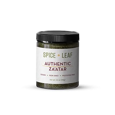 Premium Authentic Zaatar by SPICE + LEAF - Vegan Pesticide Free Spice Blend Used&nbsp;to Give Bread, Vegetables,&nbsp; Meat, Poultry and Fish a Middle Eastern Flavor, 3.5 oz