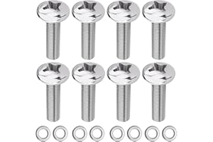 KUNHEHO M4 10mm TV/Monitor Wall Mount Screws for 75x75mm and 100x100mm Brackets Metric Screws & Washers for Mounting Any TV/Monitor VESA Compatible