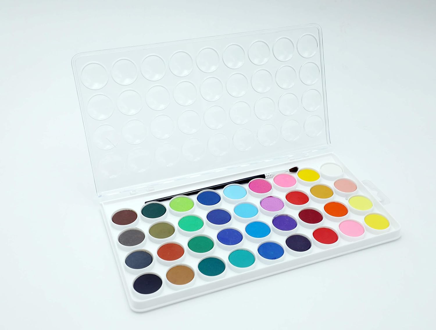 Artme Watercolour Paint Cakes 36 Assorted Vibrant Colours with an Artist Brush, Artist Palettes kit box Create Hues - Image 5