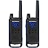 Motorola Talkabout T800 Two-Way Radios, 2 Pack, Black/Blue