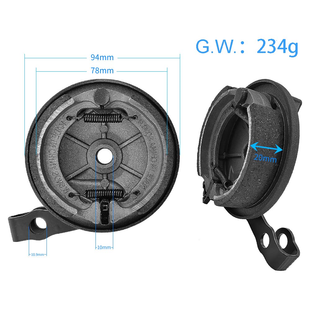 Front Wheel Hub Brake Cover Compatible with Segway Ninebot Max G30/G30LE Drum Brake Electric Scooter Accessories Integrated Brake Pad
