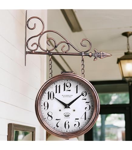 Amazon.com: LIPJIA Wall Clock,Double-Sided Clock Paddington