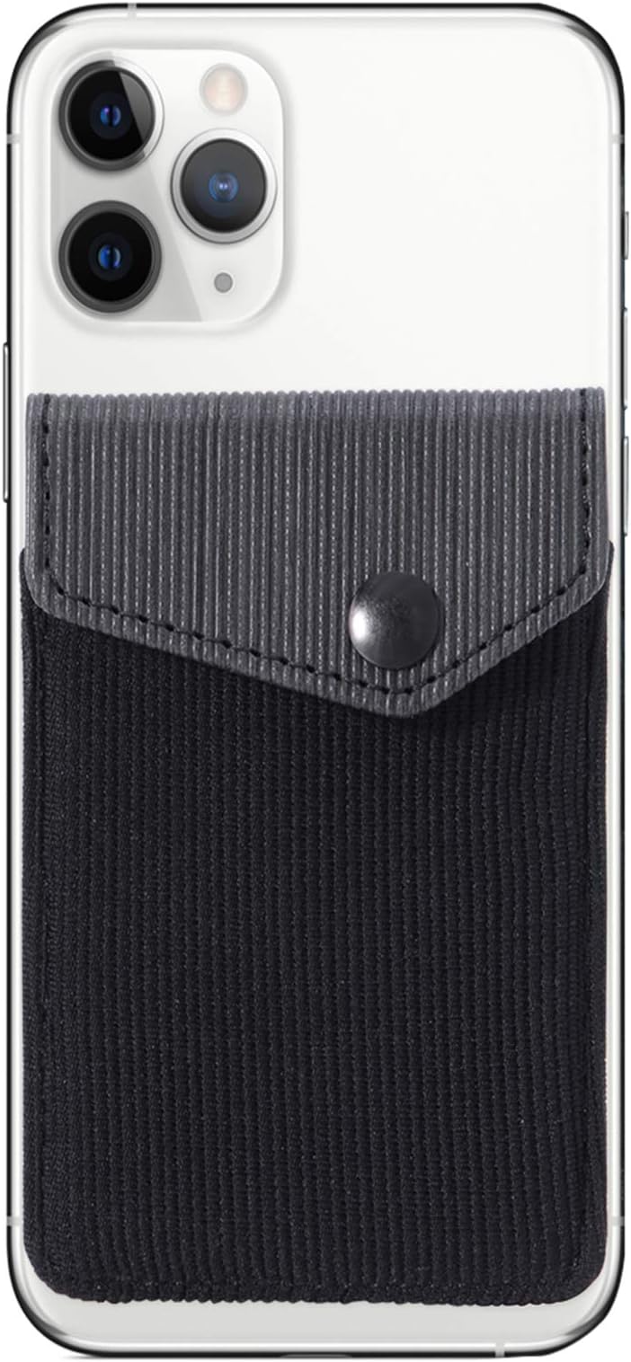 Adhesive Cell Phone Slim Phone Case Wallet YUNCE Stick on Wallet for Credit Card, Business Card and Id with Almost Every Phone(iPhone/Android/Samsung Galaxy) and Phone Case, RFID Blocking Sleeve