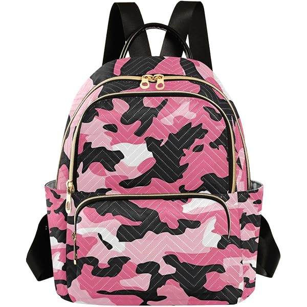 Amazon.com: ALAZA Pink Camouflage Mini Backpack Purse for  display picture 3