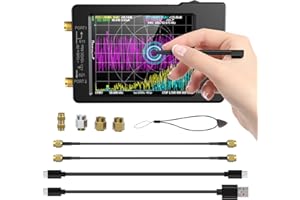 TOSTOG Nanovna-H Vector Network Analyzer, HW3.6 10KHz -1.5GHz Upgraded HF VHF UHF Antenna Analyzer 2.8" Touch Screen Measuring S Parameters, Voltage Standing Wave Ratio, Phase,Delay, Smith Chartt