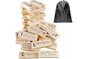 Super Naughty Block Tower Game, Valentine Tumbling Tower Stacking Blocks Game, Couple Activities & Date Night Ideas, Wooden N