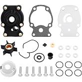 393630 Water Pump Kit Fit for Johnson Evinrude 20 25 30 35HP | Fit for Housing &amp; Impeller for OMC 20 30 35HP Outboard, Sierra Marine Parts, Replace 393630 0393630 18-3382