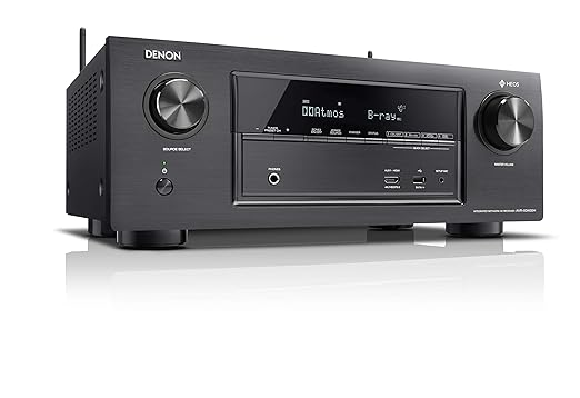 Denon AVR-X3400H 7.2-CH AV Surround Home Theatre Receiver with Bluetooth, Wi-Fi, Airplay, Dolby Atmos, DTS:X & HEOS