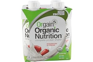 Orgain Organic Nutrition Shake - Strawberry and Cream - 11 fl oz - Case of 12