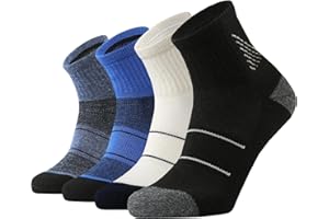 KMM Men's Merino Wool Low Cut Ankle Socks Lightweight Quarter Cushion Anti Blisters Outdoor Hiking Hike Cycling Trail Running