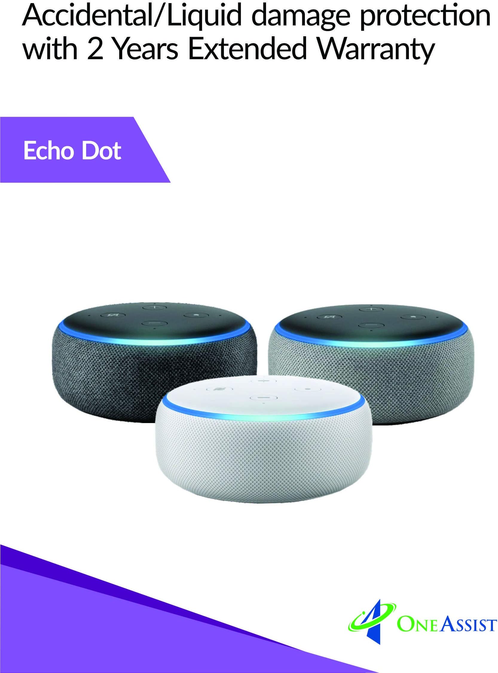 OneAssist 2 Year Protection Plan for Echo Dot (3rd Gen)