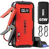 GOOLOO GT3000 Jump Starter, 65W Quick Charge, 3000A Battery Jumper Starter Portable, 12V SuperSafe Lithium Battery Booster(8.5L Gas/6.0L Diesel), Jump Box Pack with Jumper Cables