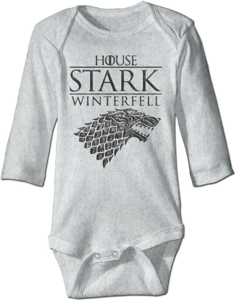 OULIKE House Stark Of Winterfell Long Sleeve Baby Climbing Clothes Bodysuit