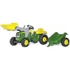 Trattore con rimorchio John Deere