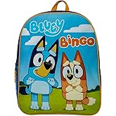 AI ACCESSORY INNOVATIONS Bluey & Bingo Kids Backpack, 15" Girls & Boys School Bag, Blue