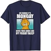 Garfield of Course It's Monday...Friday Face T-Shirt