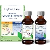Hyland's Kids Organic Cough and Immune Day and Night Combo Pack, Eases Coughs, Supports Immunity, Promotes Sleep, Two 4 Fl Oz. Bottles (8 fl oz)
