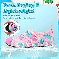 VIFUUR Kids Water Shoes Boys Girls Barefoot Water