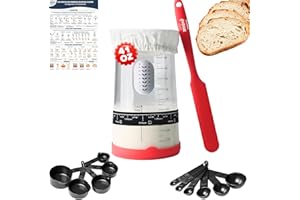 TMEDW Sourdough Starter Kit, 41oz Large Capacity Sourdough Starter Jar, Sourdough Bread Baking Supplies for Making Delicious Sourdough Breads