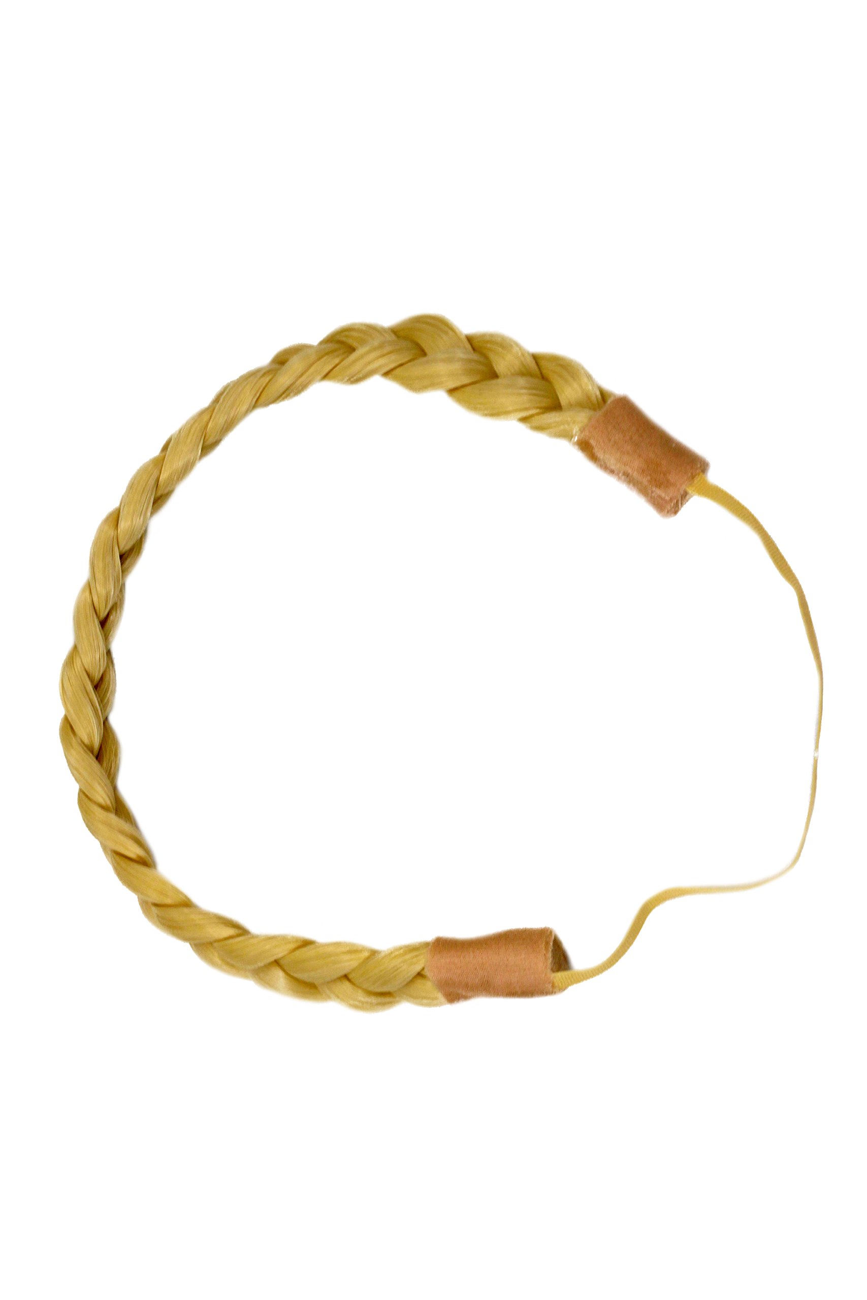 Hair Piece Hairband Circlet Alice band synthetic fiber braided braid bright blond YZF-3080-88