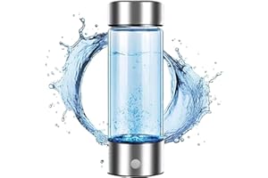 VALHMKT Echo Go Hydrogen Water Bottle, Echo Hydrogen Water Bottle, Wundr Hydrogen Water Bottle, Hydrogen-Rich Water Bottle, Hydrogen Water Bottle Generator, Hydrogen Ionizer Water Bottle (Color : Silver)