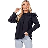 Mud Pie Womens Mud Pie Womens Keller Ruffle Top