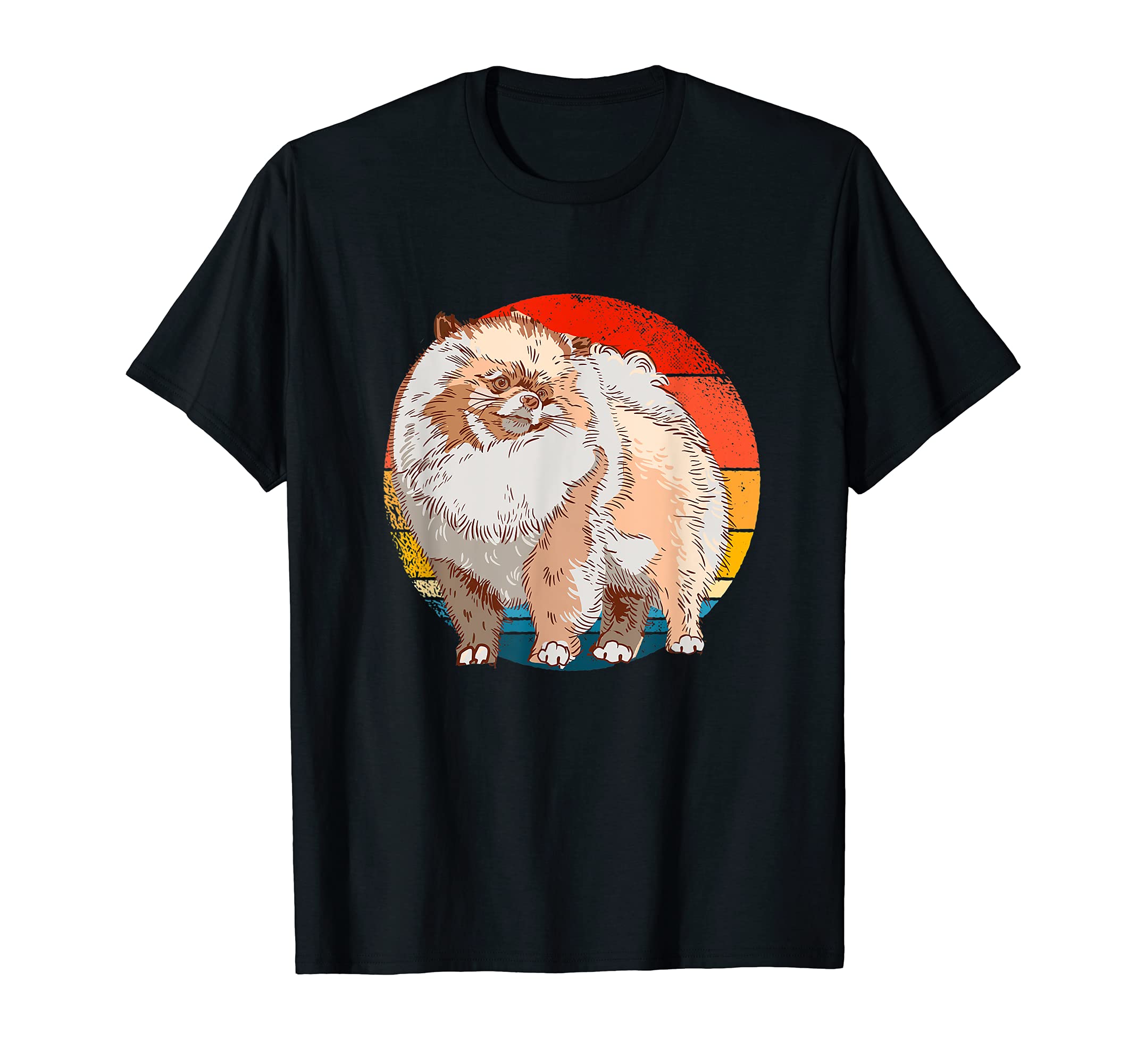 Pomeranian Retro Design Dog T-Shirt