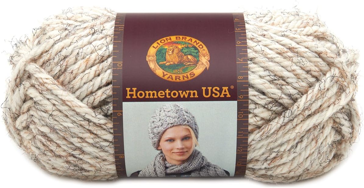 Lion Brand Yarn 135300G Hometown Yarn, Kansas City Wheat