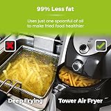 Tower T17021 4.3L Air Fryer, Rapid Air Circulation, 1500W, Black view 4